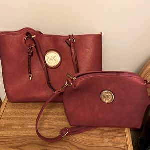 large handbag & with matching smaller handbag Excellent condition like new
